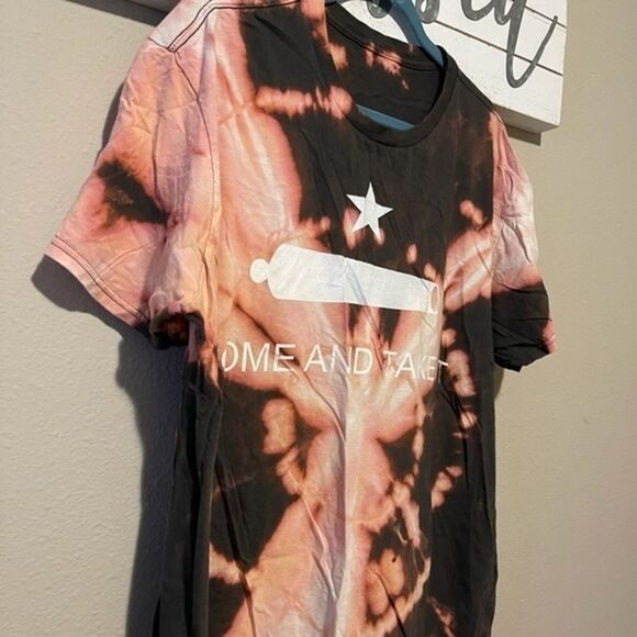 Come and Take it Gonzales Texas - bleach tie dye T-shirt - Picture 2 of 5